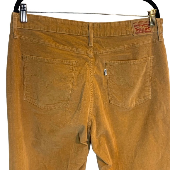 Levi’s 721 High Rise Skinny Corduroy Iced Coffee Brown Button Front Pant Size 32 - Picture 5 of 9